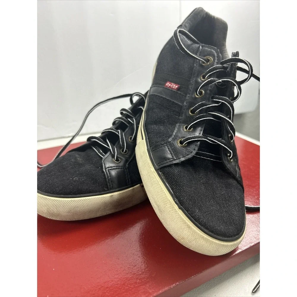 Levis‎ Shoes Mens Size 10 Black Comfort Casual Work Laces Chukka Style
